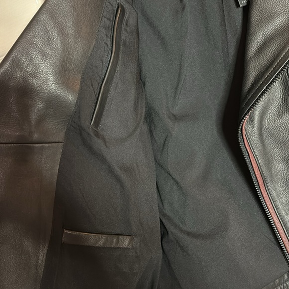 Joe's Jeans Collection Heavy Leather Jacket - Picture 7 of 11
